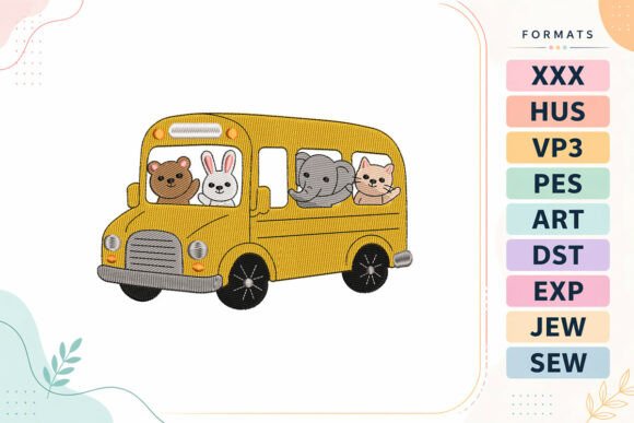 Cute Bus Back To School