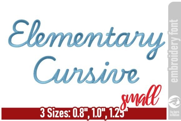 Elementary Cursive Font S